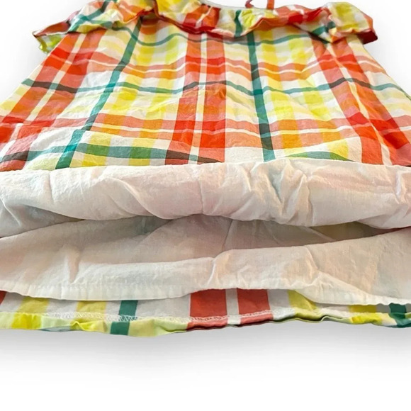Janie & Jack | Summer Madras Ruffle Dress (4) - Picture 2 of 6